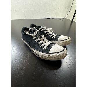 Converse All Star Low White Black Sequin Unisex Sneakers US Women's 7.5 Men 5.5‎